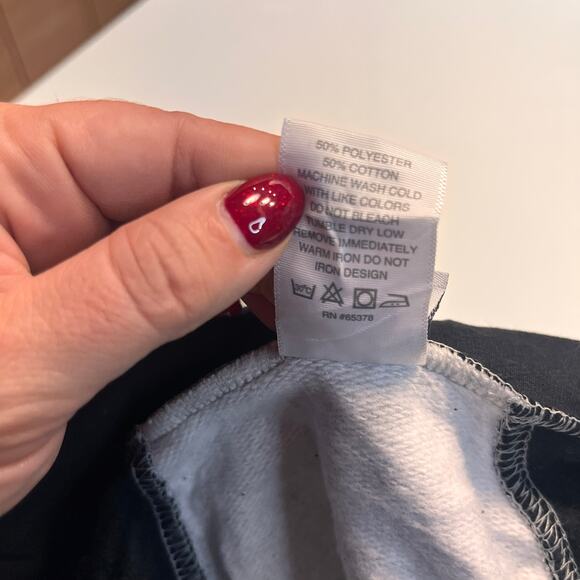 County Football Black & Gray Pullover Sport Hoodie Size Large - Picture 4 of 6